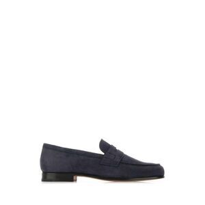 CHURCH S Men's Suede Penny Loafers Men BLUE Moccasins